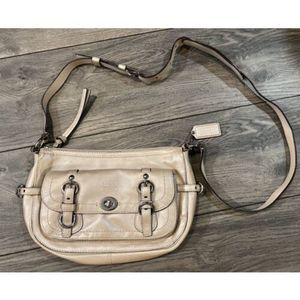 Coach
Leather Crossbody Bag Purse Pink Champagne Z171955 Garcia Legacy w/Box